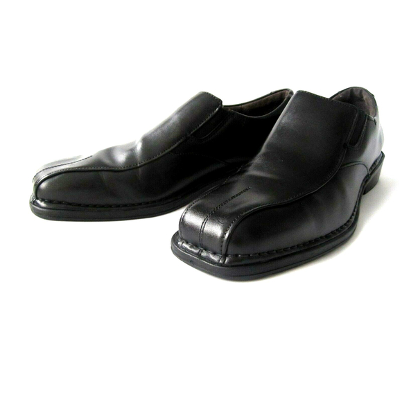 Nunn Bush Mens Size 12M Slip On Split Toe Loafers Black Leather, Gel 84040-001 - Picture 4 of 12